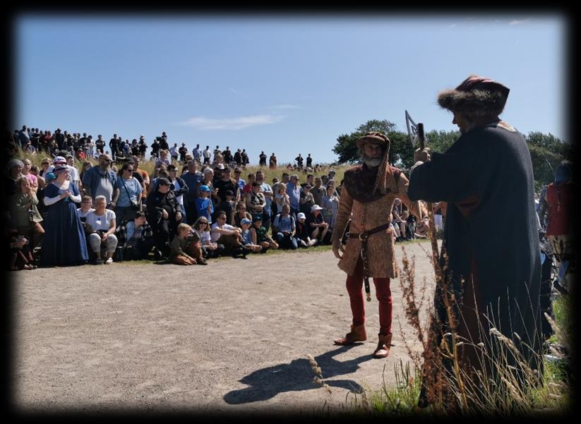 kampshow på Spøttrup borg